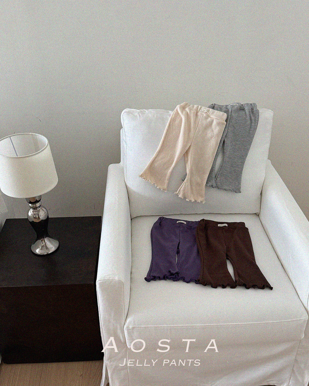 ［Aosta］Jelly Waffle Pants