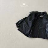 ［Lala land］Caross leather jacket