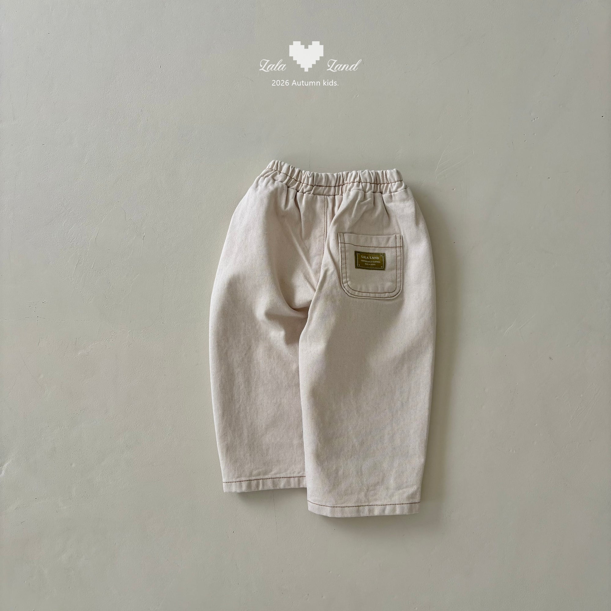 ［Lala land］Wide curveed pants