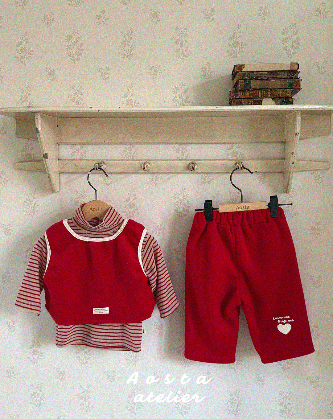 ［Aosta］Wool turtleneck tee