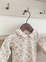 Pattern collar rompers