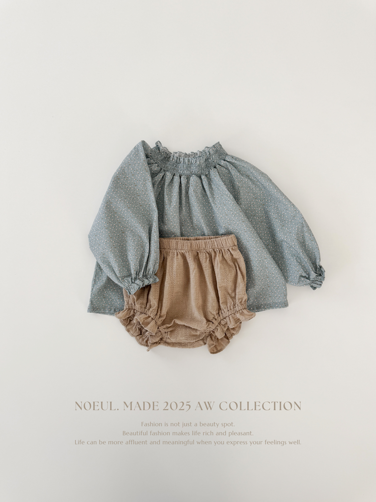 *Noeul.made* Gelato smock blouse