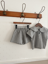 Mini check short pants