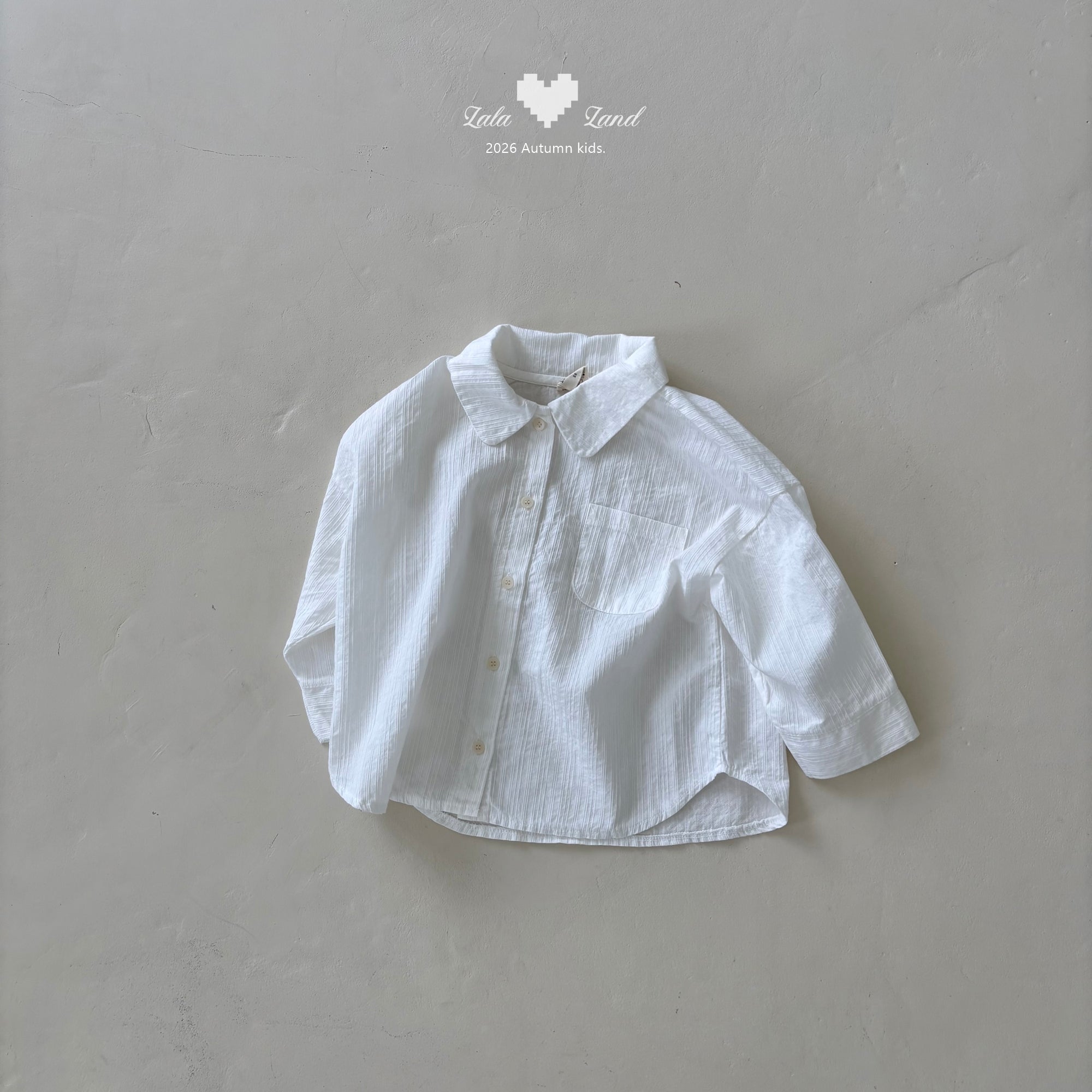［Lala land］Flour collar shirt