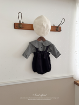 Sunny check sailor blouse