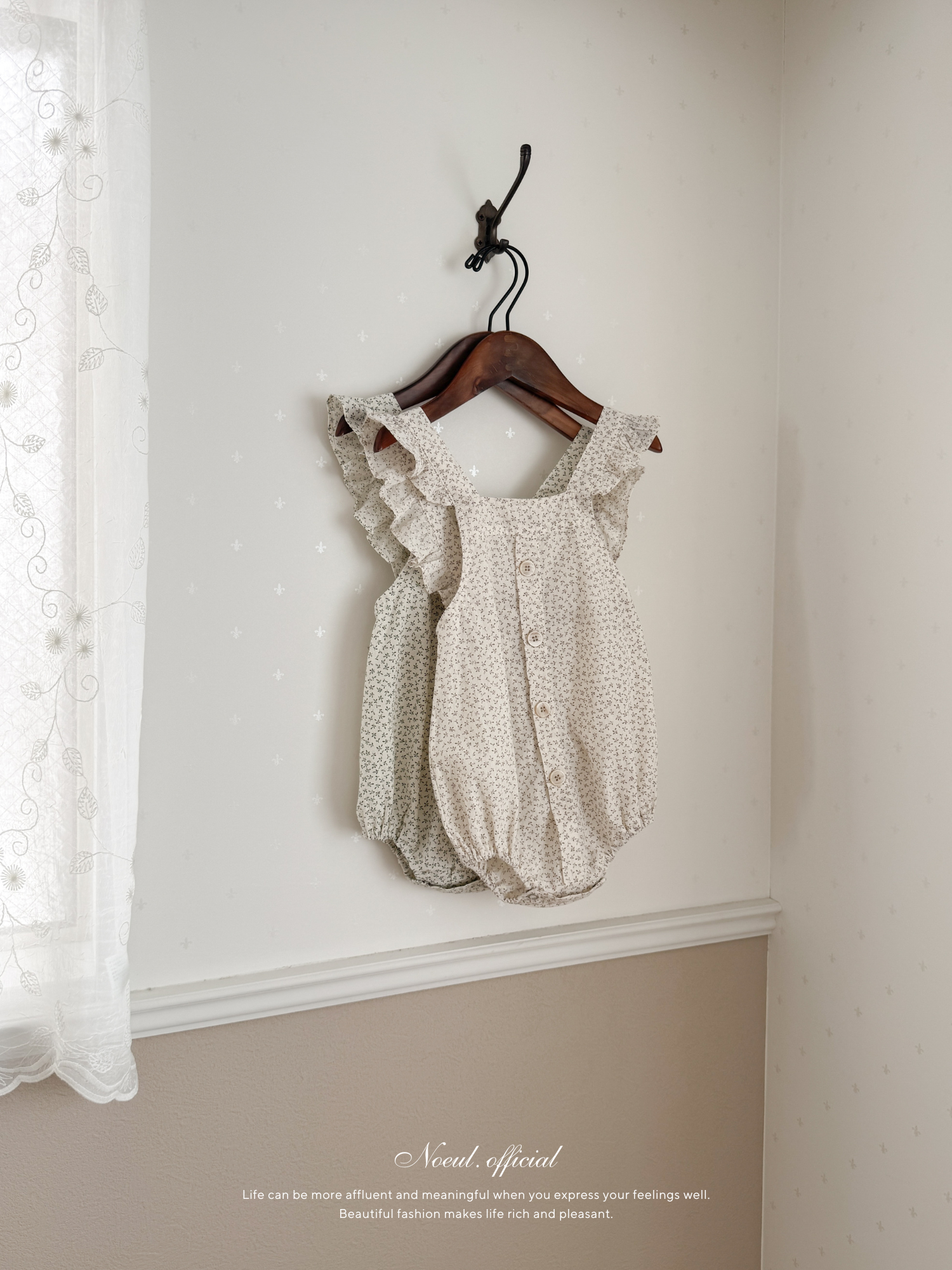 Charming frill rompers