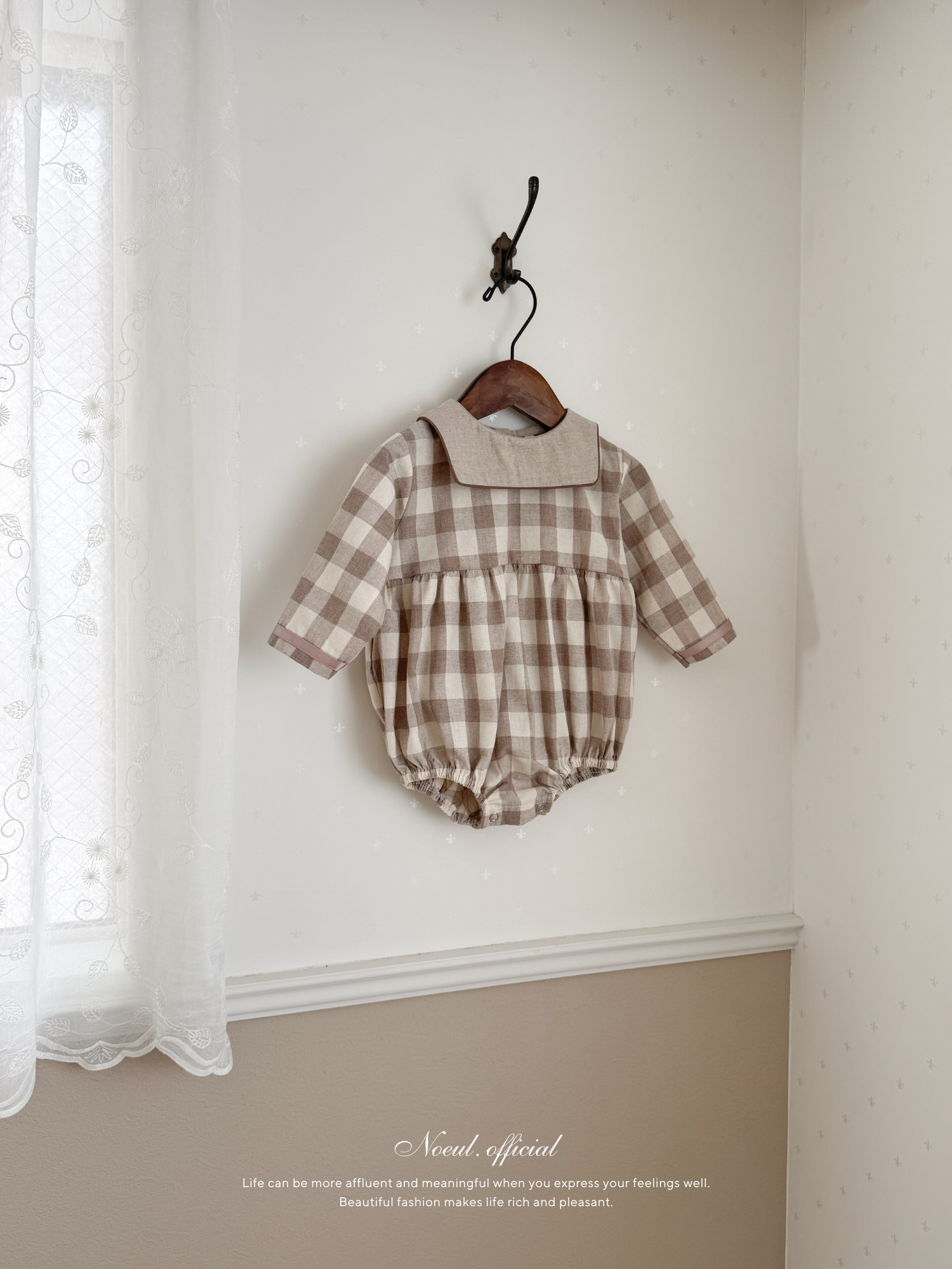 Bonbon check rompers