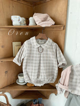 ［OREN］Leandre check rompers