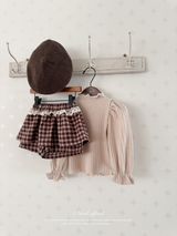 Mellow rib puff tops