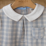 ［mkids］Billy check collar blouse