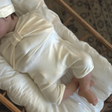［peekaboo］Ribbon newborn set (short sleeve)