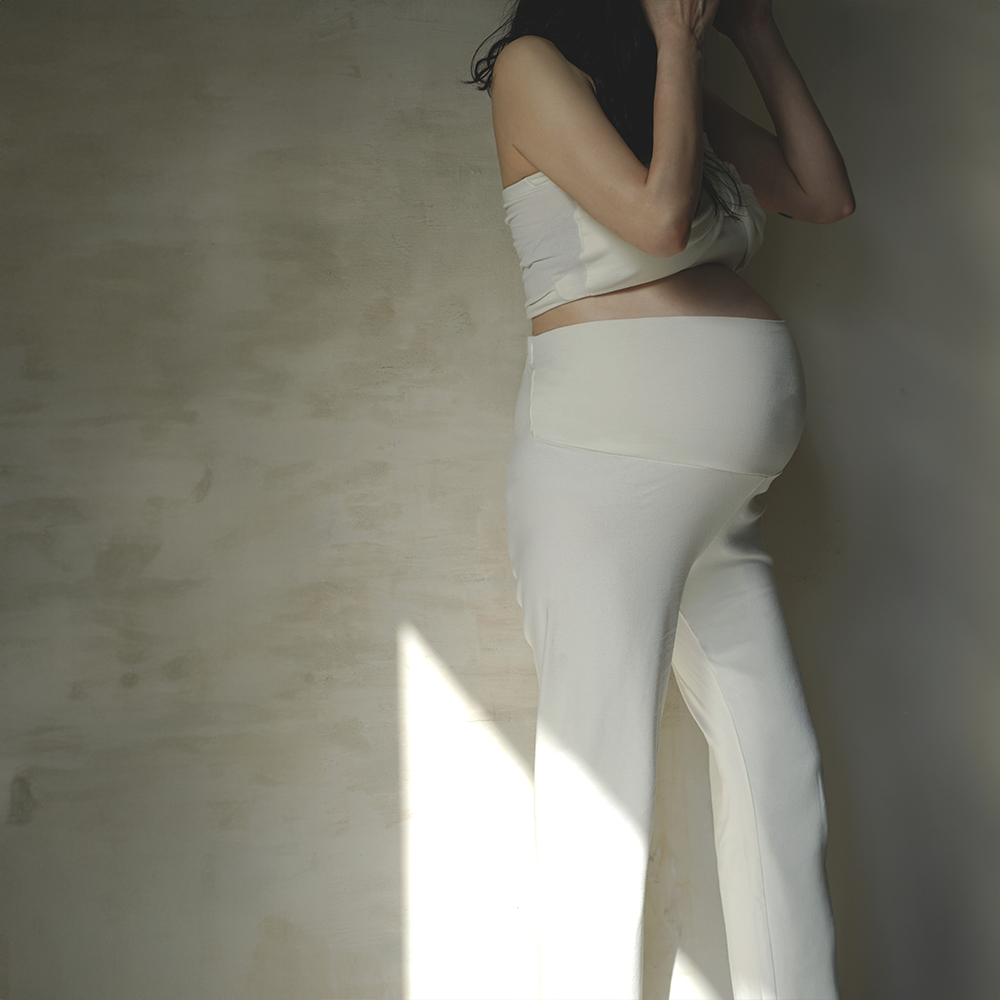 ［peekaboo］Maternity stretch pants (long)