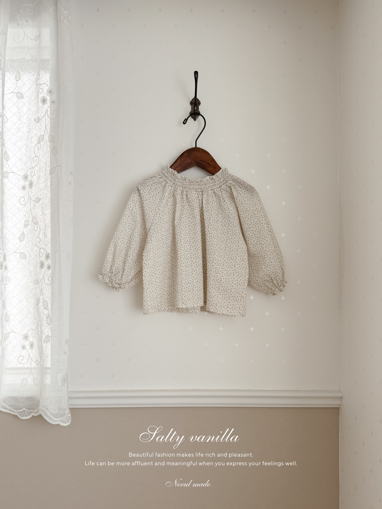 *Noeul.made* Gelato smock blouse