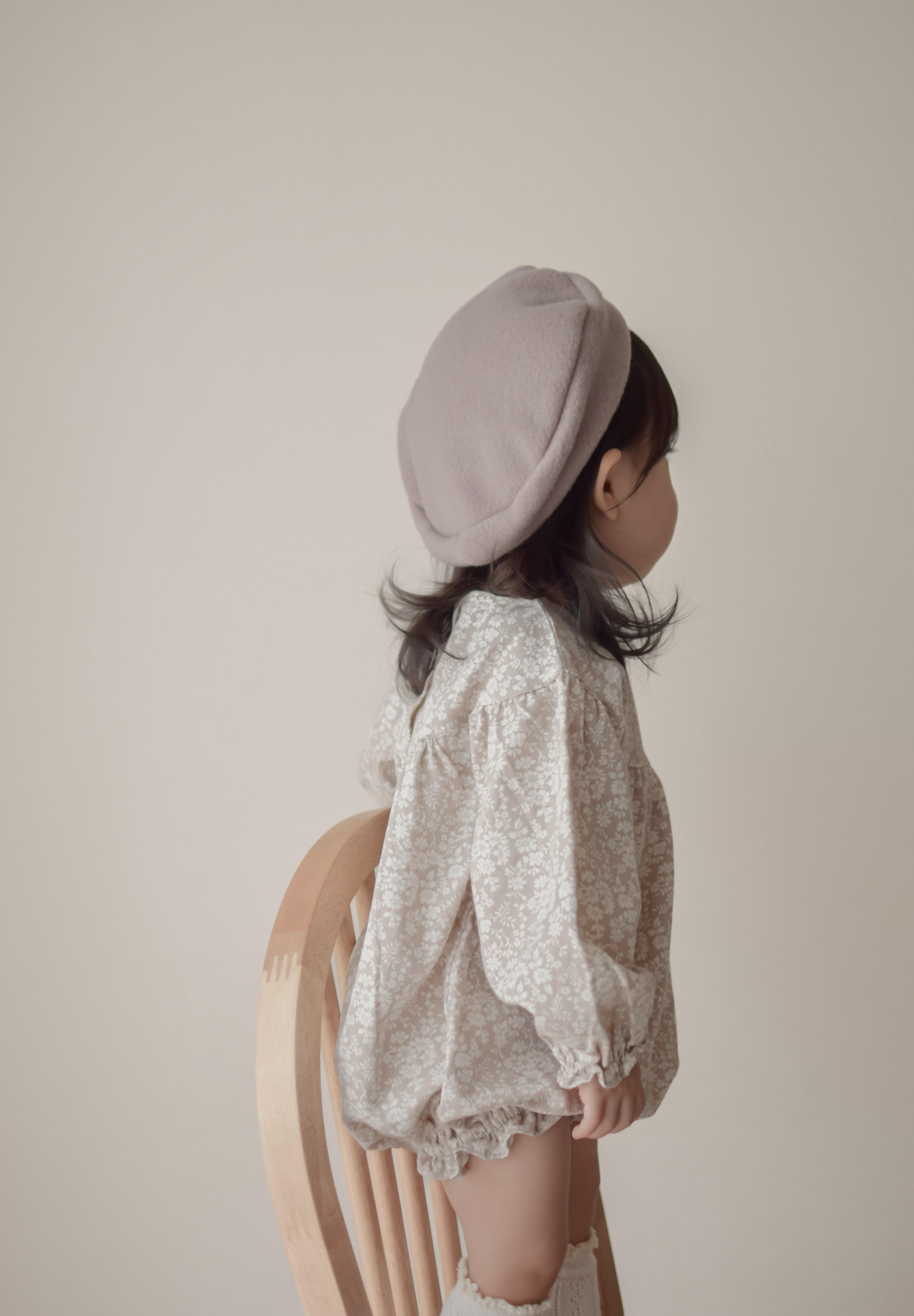 Flower shirring rompers