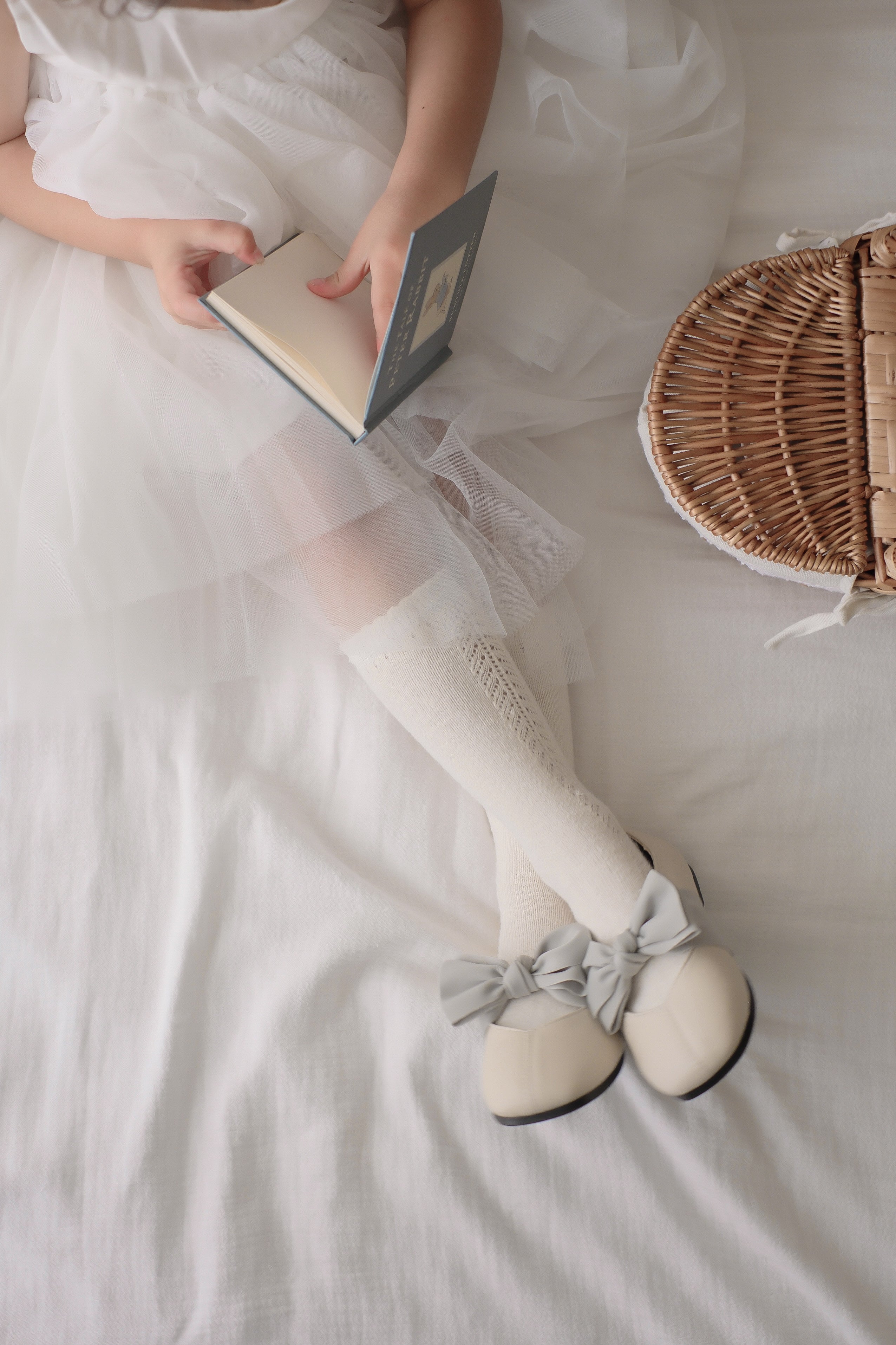 Ribbon flat shoes - Frozen yogurt -