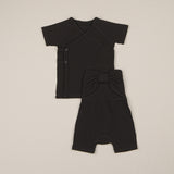 ［peekaboo］Ribbon newborn set (short sleeve)