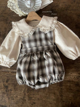 ［Anne shirley］Jaine rompers (check)