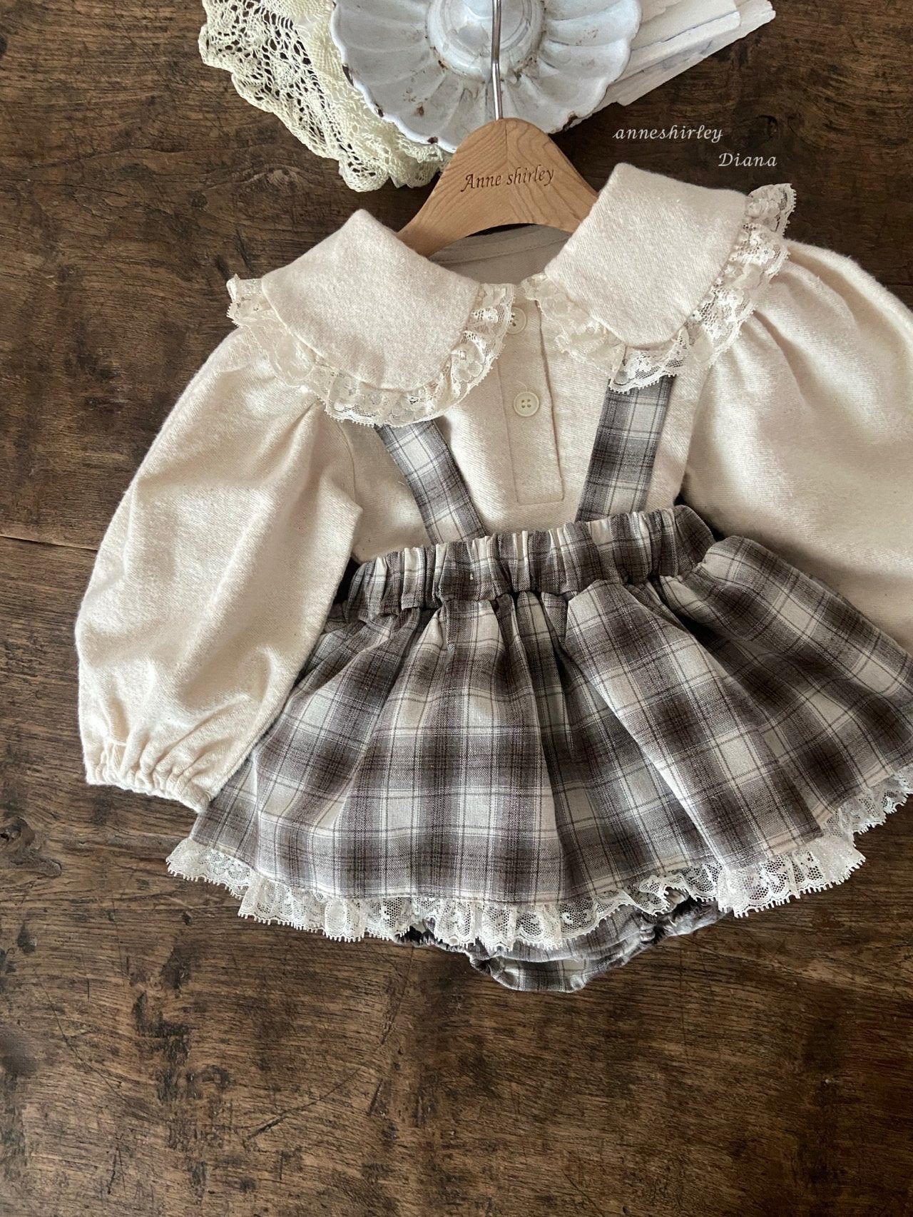 ［Anne shirley］Benny bloomer skirt (check)