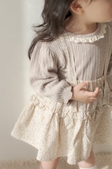 Dobby frill suspender skirt