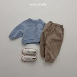 ［aou studio］Bonbon stripe jogger pants