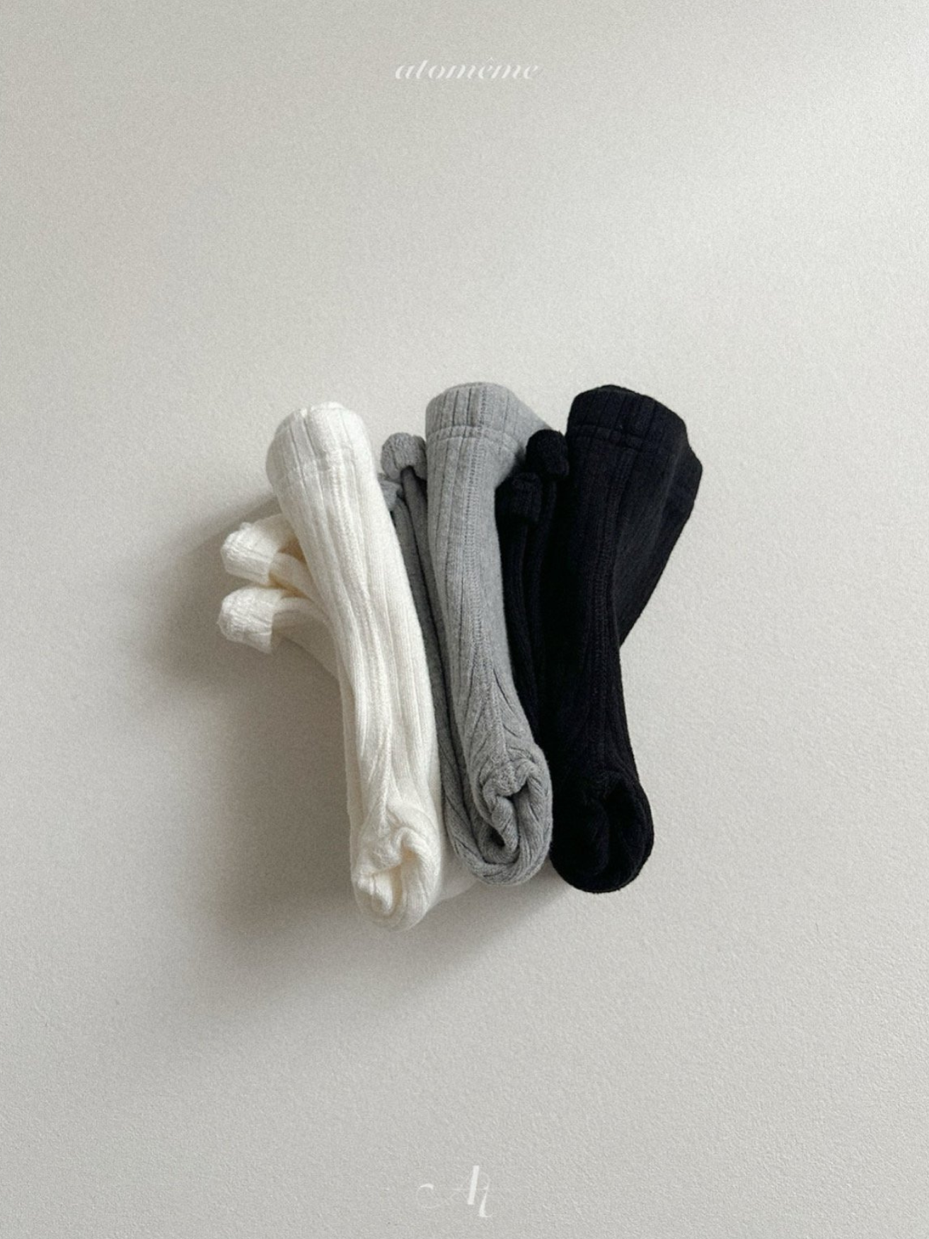 [atomeme] Winter Ribbed Leggings