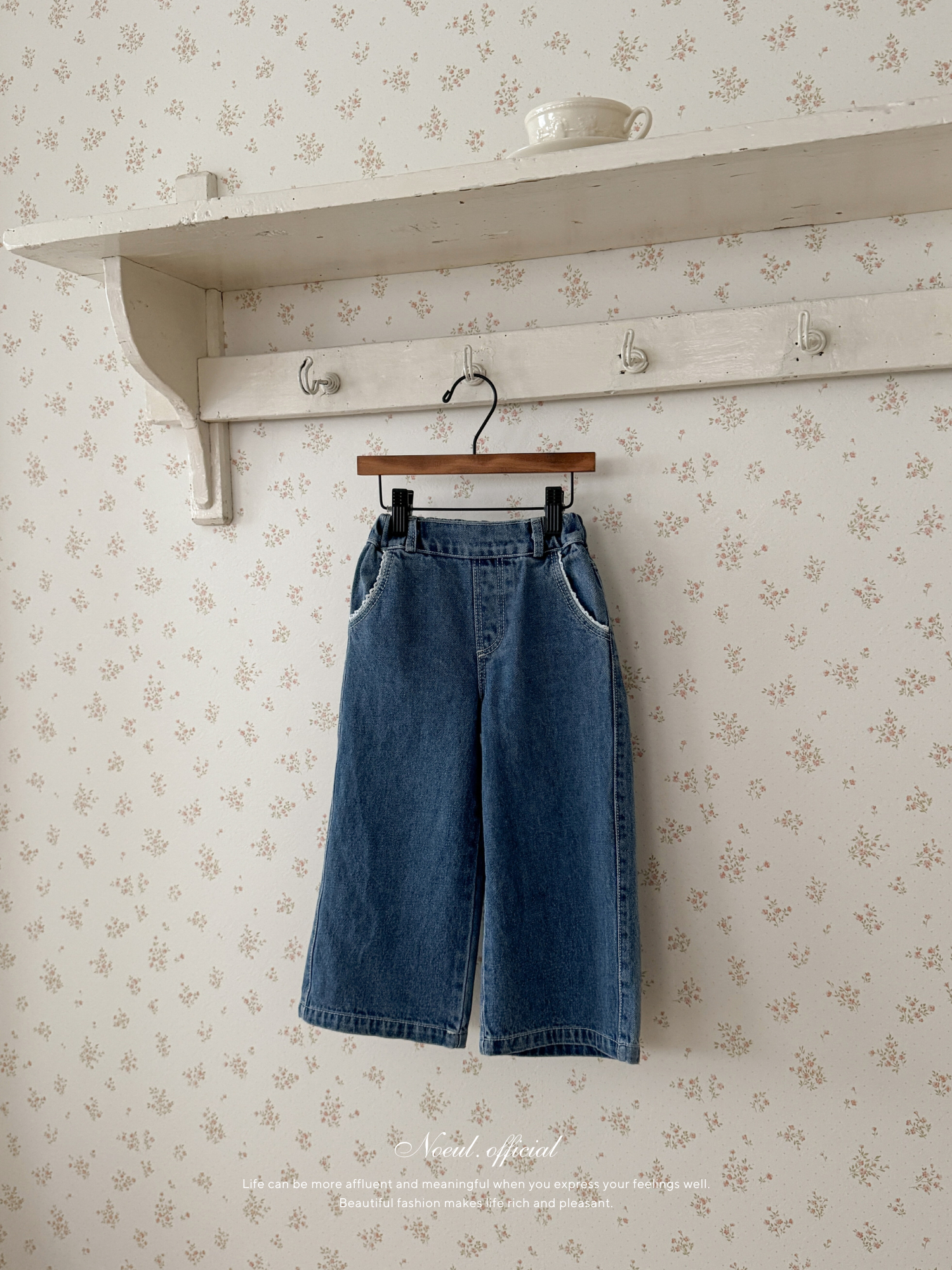 Laura lace denim pants