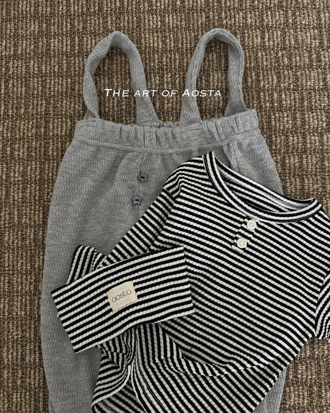 ［Aosta］Cookie Stripe Tee