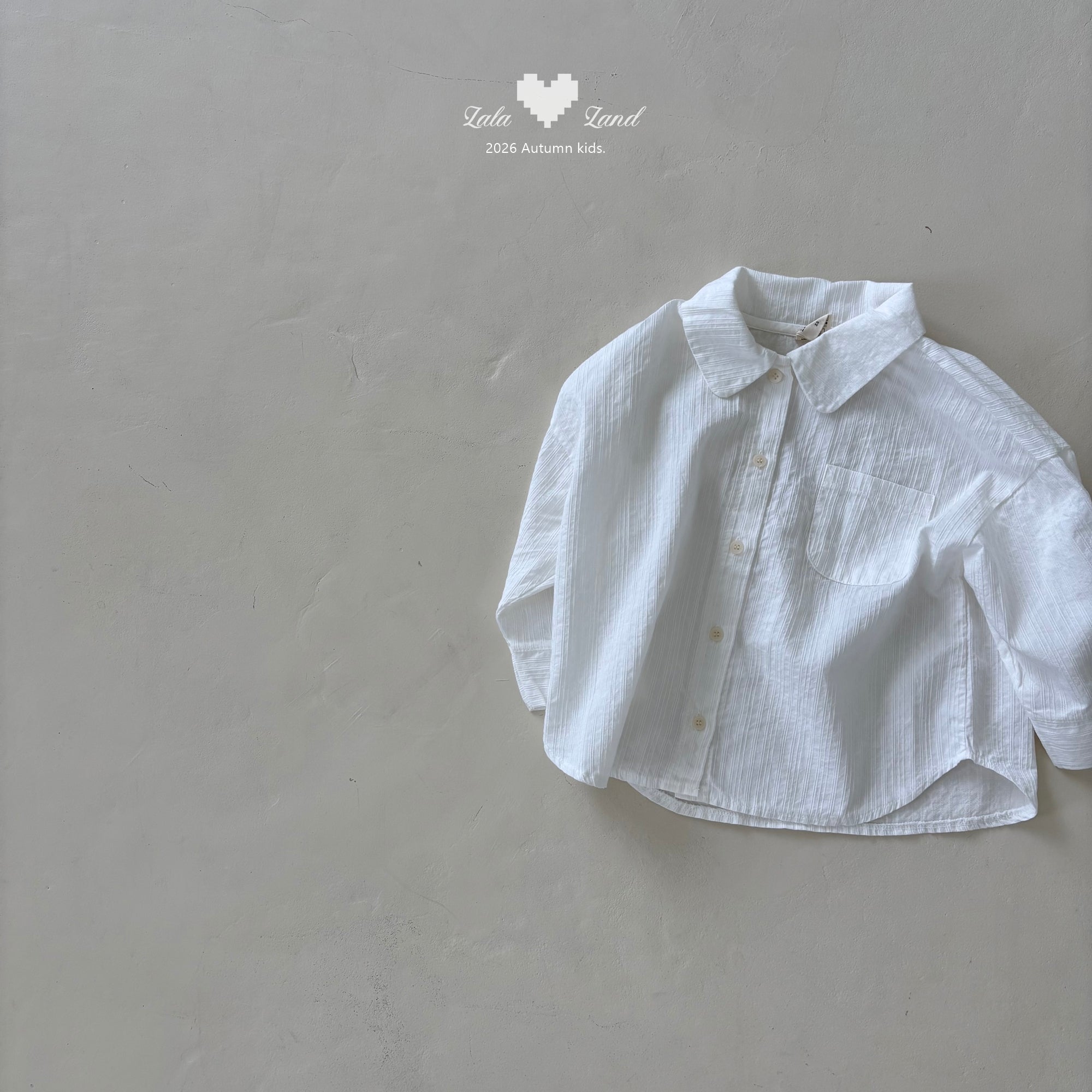 ［Lala land］Flour collar shirt