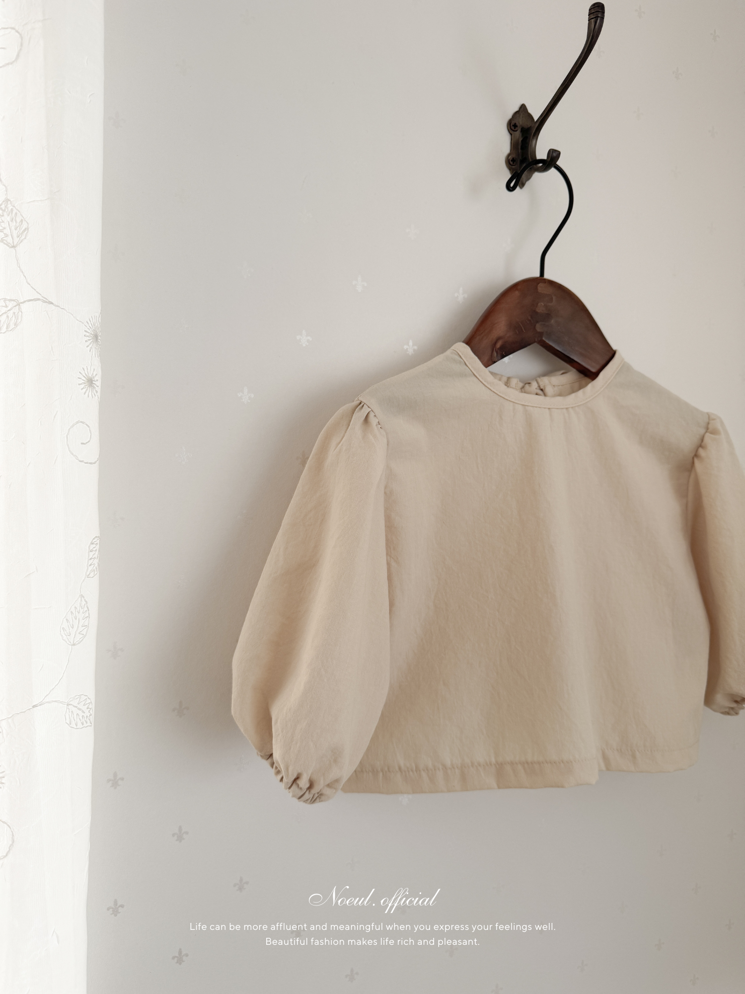 Balloon ribbon blouse (baby)