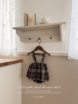 Noirjette check bloomer skirt