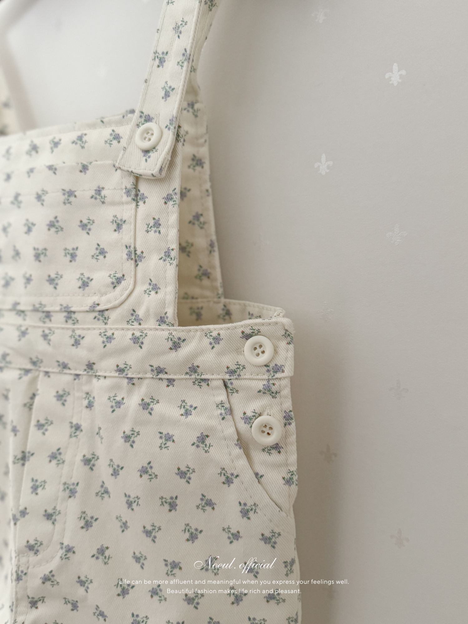 Blooming short salopette