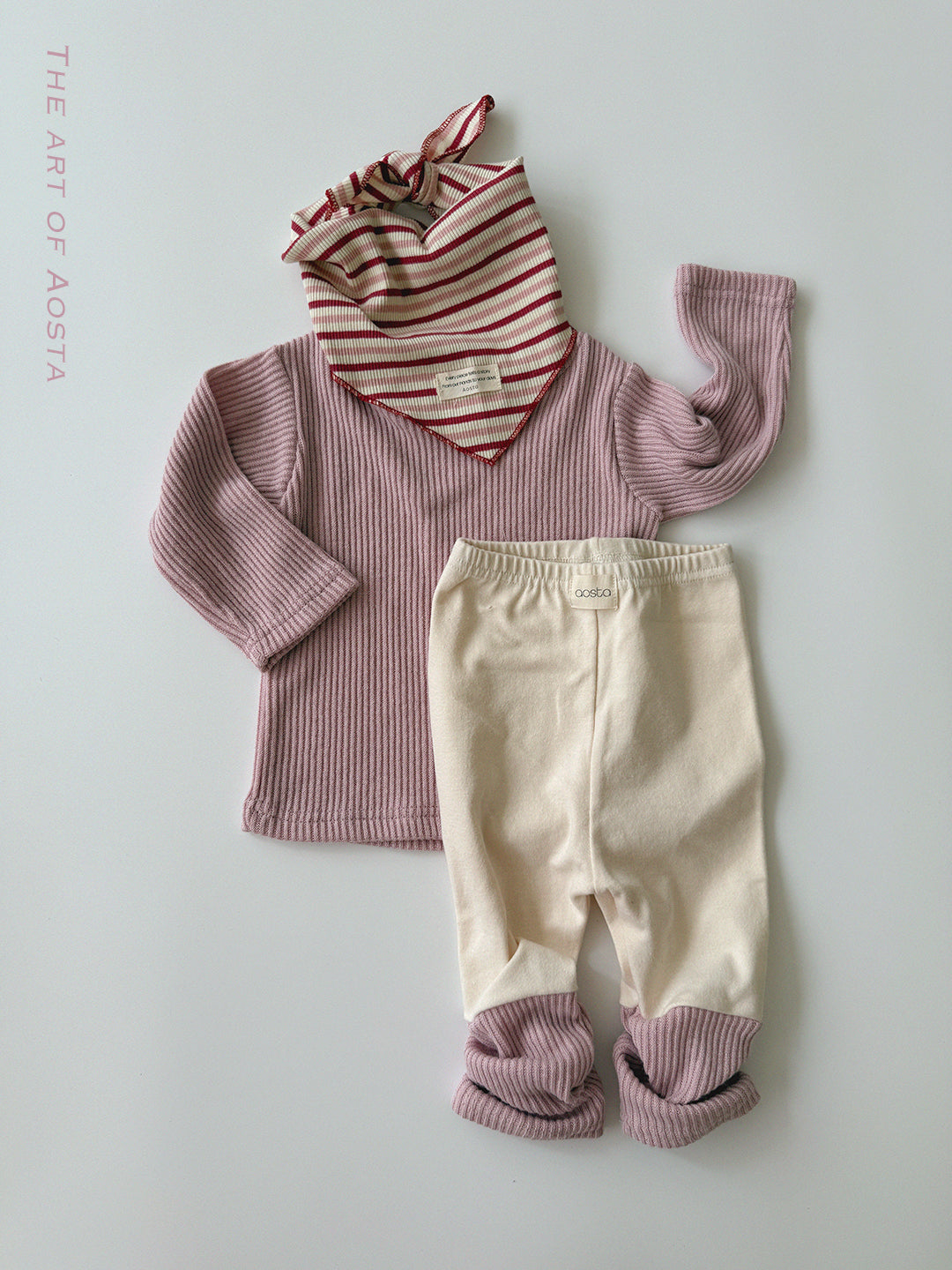 ［Aosta］Crayon Stripe Scarf
