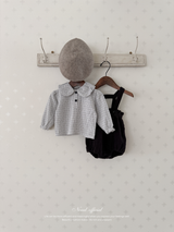 Check balloon blouse