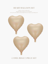 Heart balloon set