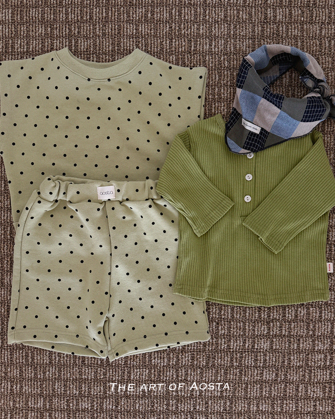 ［Aosta］Dot Tongtong Vest