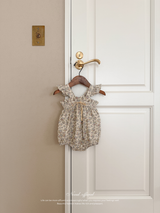 Garden frill ribbon rompers