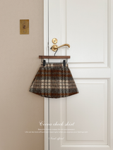 Cocoa check skirt