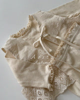［Aosta］Lace Jenny Open Vest