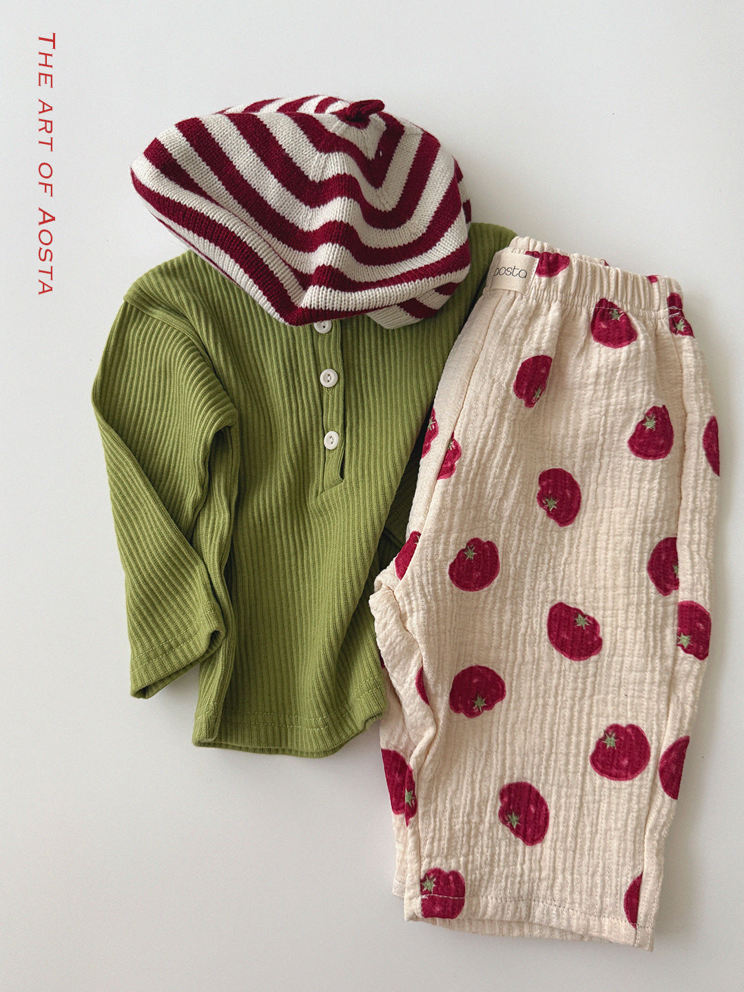［Aosta］Knit Cookie Beret