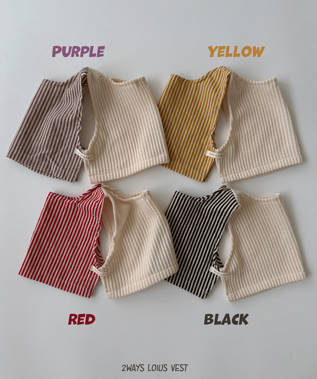 ［Aosta］Louis Stripe Vest