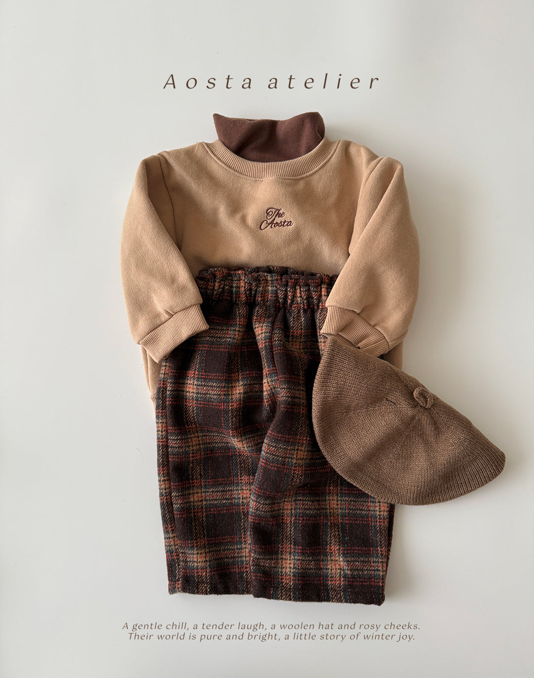 ［Aosta］Check pants