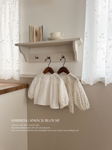 Shirring smock blouse