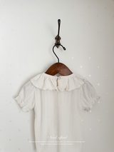 Frill collar puff tops