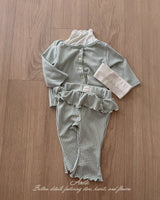 ［Aosta］Kiki Frill Check Pants