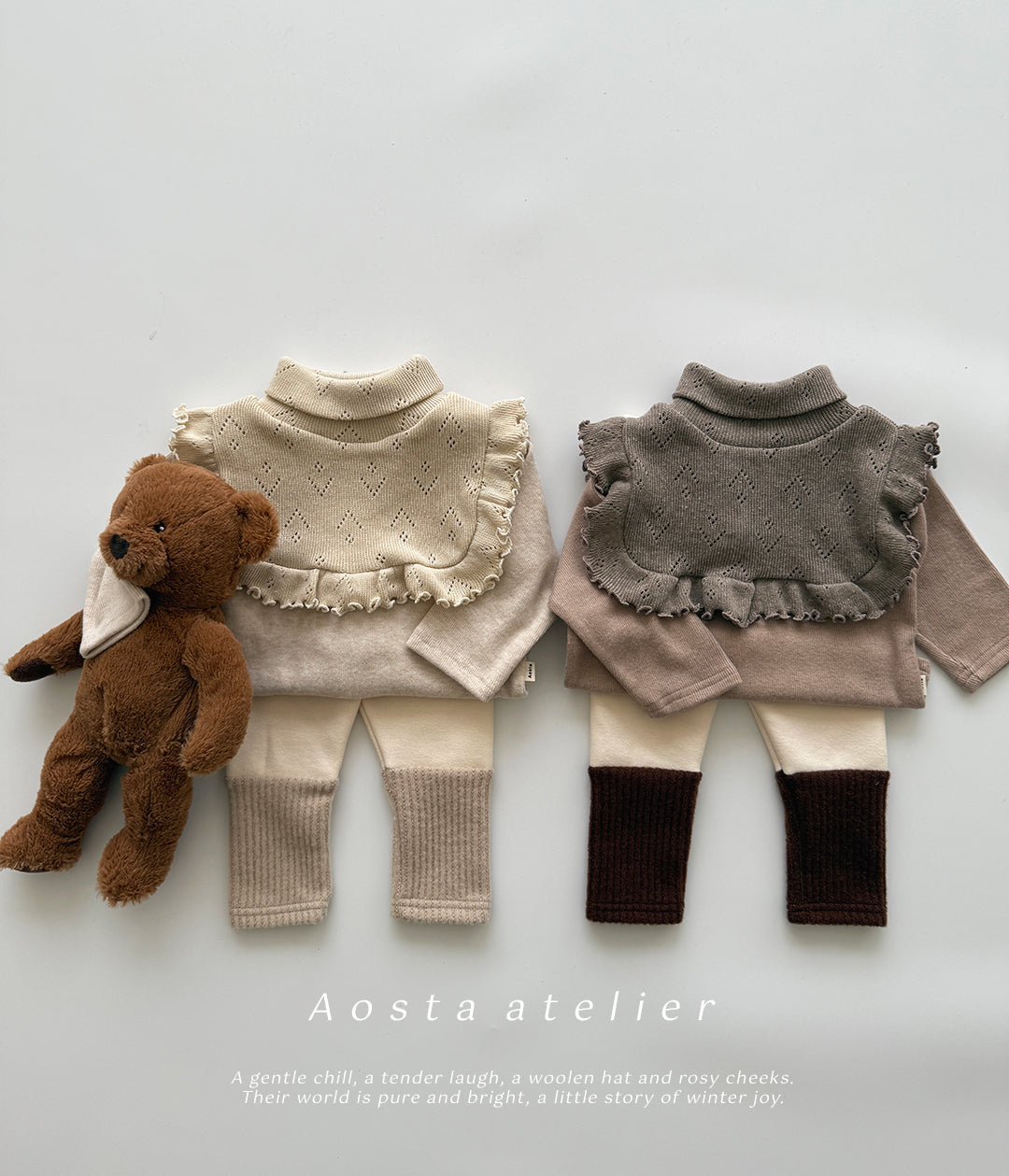 ［Aosta］Le ette frill turtleneck
