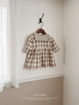 Bonbon check one-piece