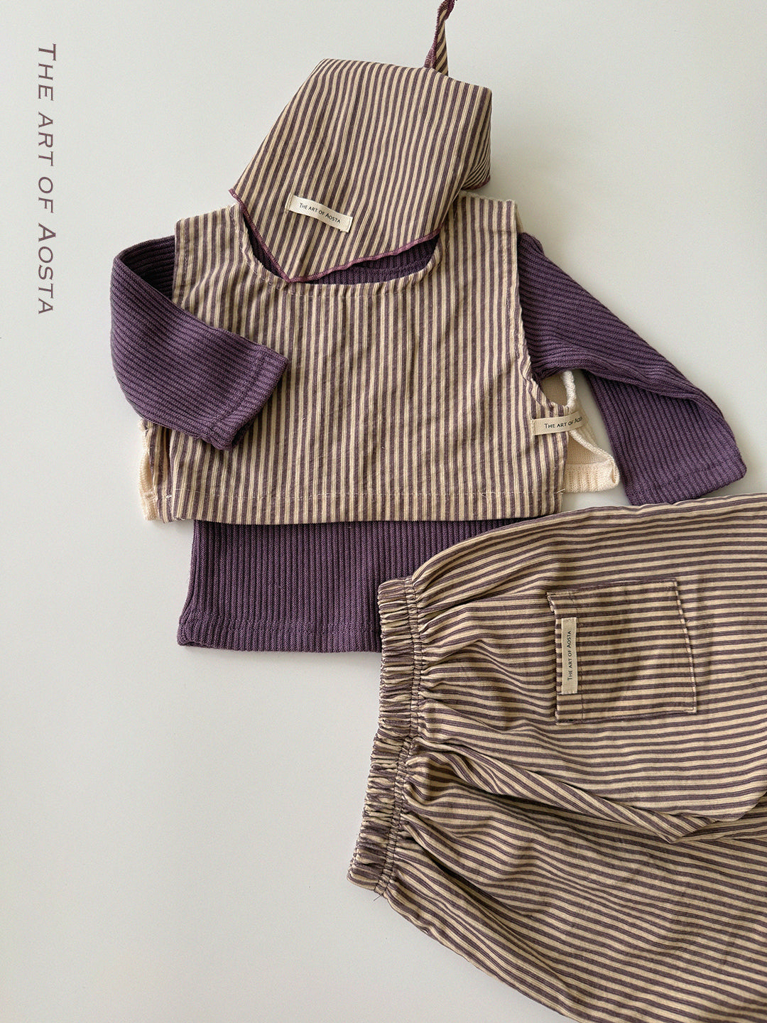 ［Aosta］Louis Stripe Pants
