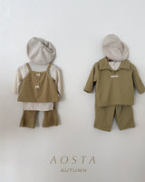 ［Aosta］Mulmul Collar Tee