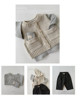 ［Aosta］Knit Cookie Vest