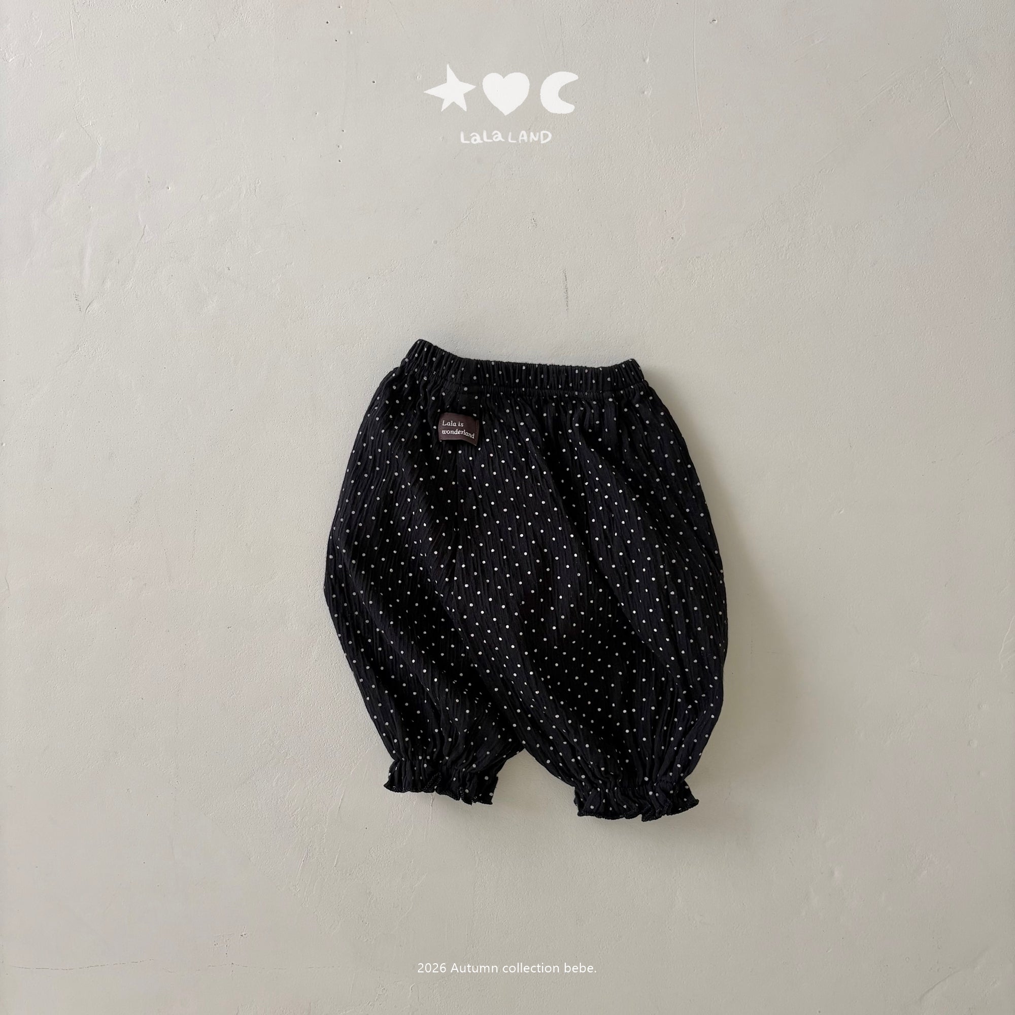 ［Lala land］Dot sausage pants